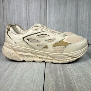 Hoka Clifton 8 White Grey Yellow Mens Road Running Shoes 119393 Size 11.5D #142 Hoka One One | Shoes | Hoka Clifton 8 White Grey Yellow Mens  main image 3